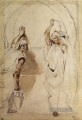 Zwei Frauen am Brunnen romantische Eugene Delacroix